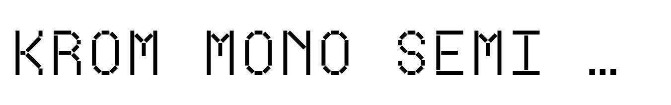 Krom Mono Semi Bold